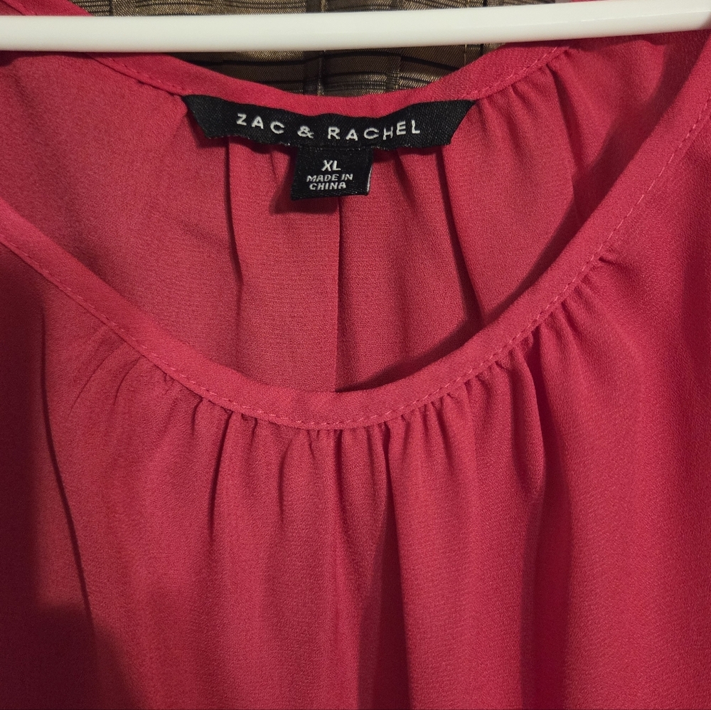 Zac & Rachel Vibrant Red Top